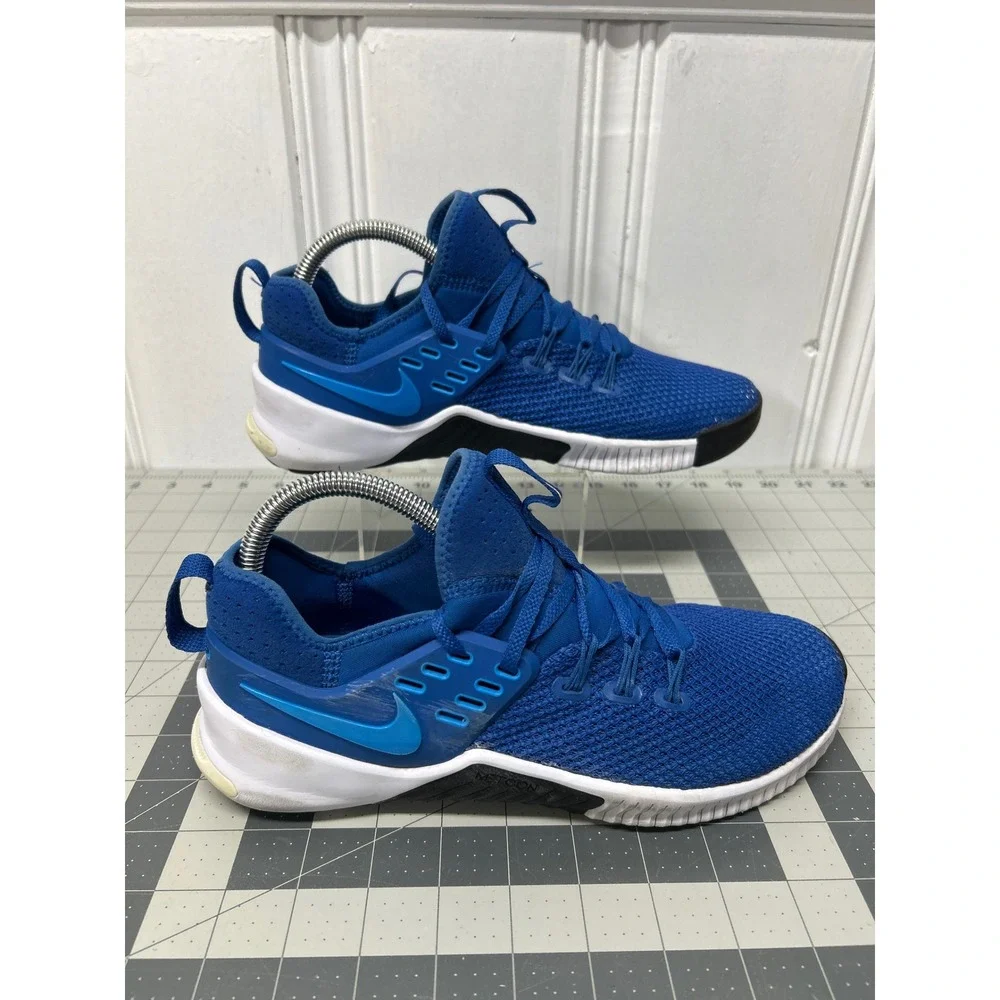Nike Free Metcon Training Shoes‎ Mens 7.5 Blue White Black Sneakers Gym Workout